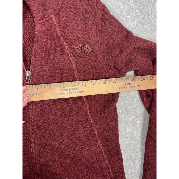 The North Face Crescent Sunset Jacket Barola Red Heather Sweater Women's S - Picture 9 of 10